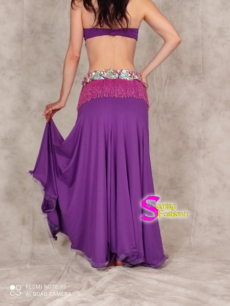 Oriental Glam 01 - Bellydance Costume Raks Sharki - Purple