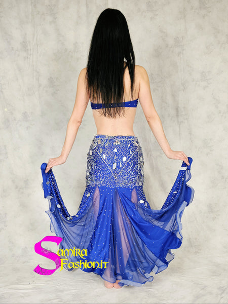 Extra Super Lux Stretch 501 - Belly Dance Costume - Bluette