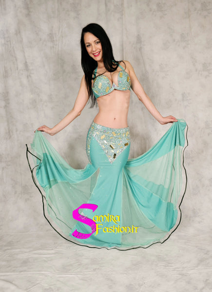 Extra Super Lux Stretch 500 - Belly Dance Costume - Water