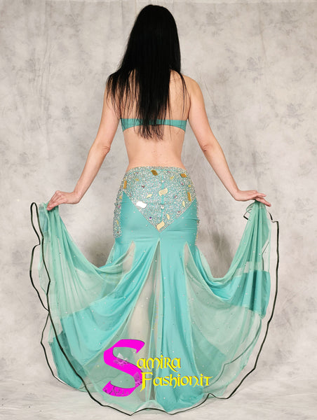 Extra Super Lux Stretch 500 - Belly Dance Costume - Water