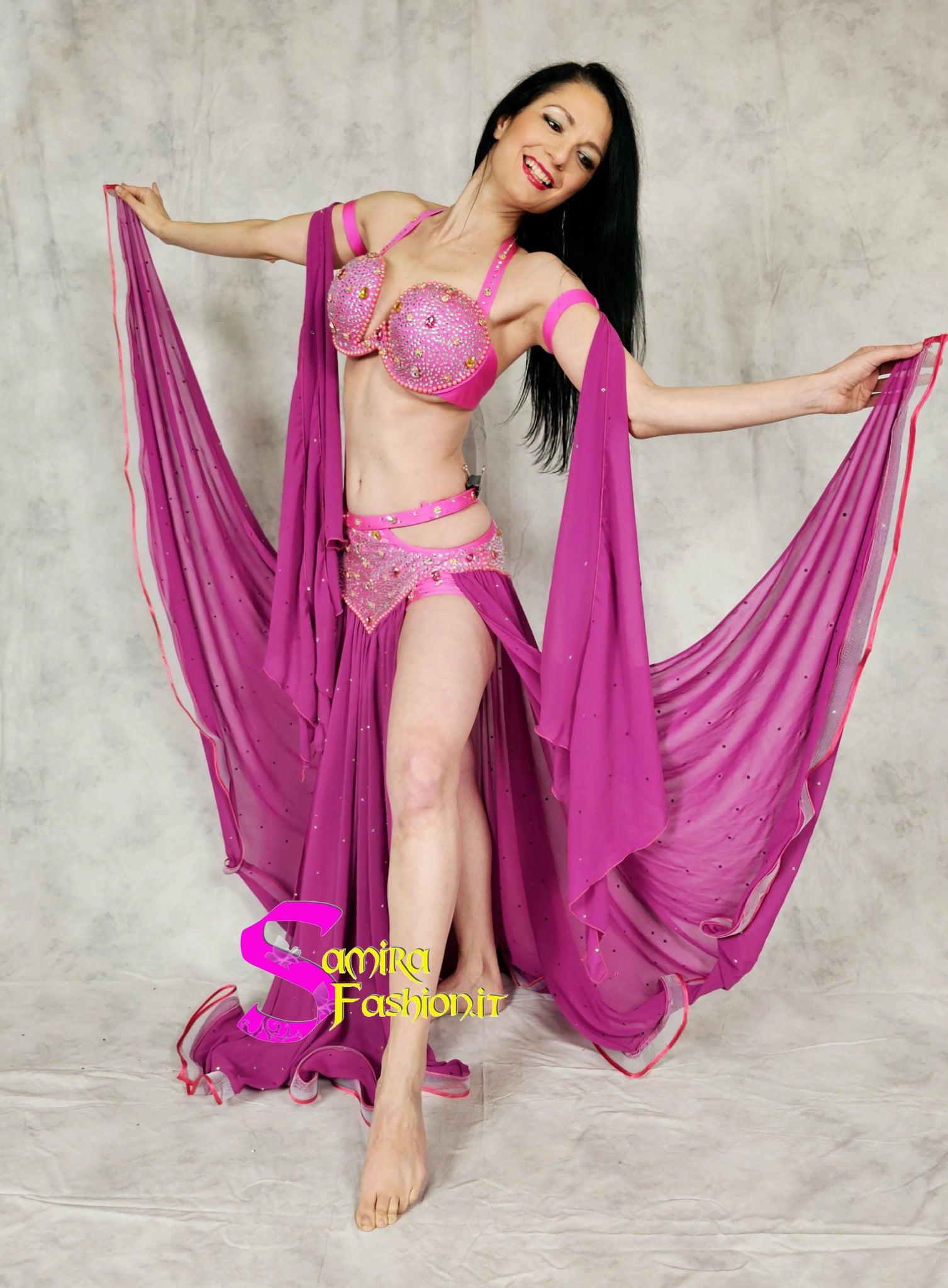 Extra Lux Sharki Princess 600 - Belly Dance Costume - Magenta