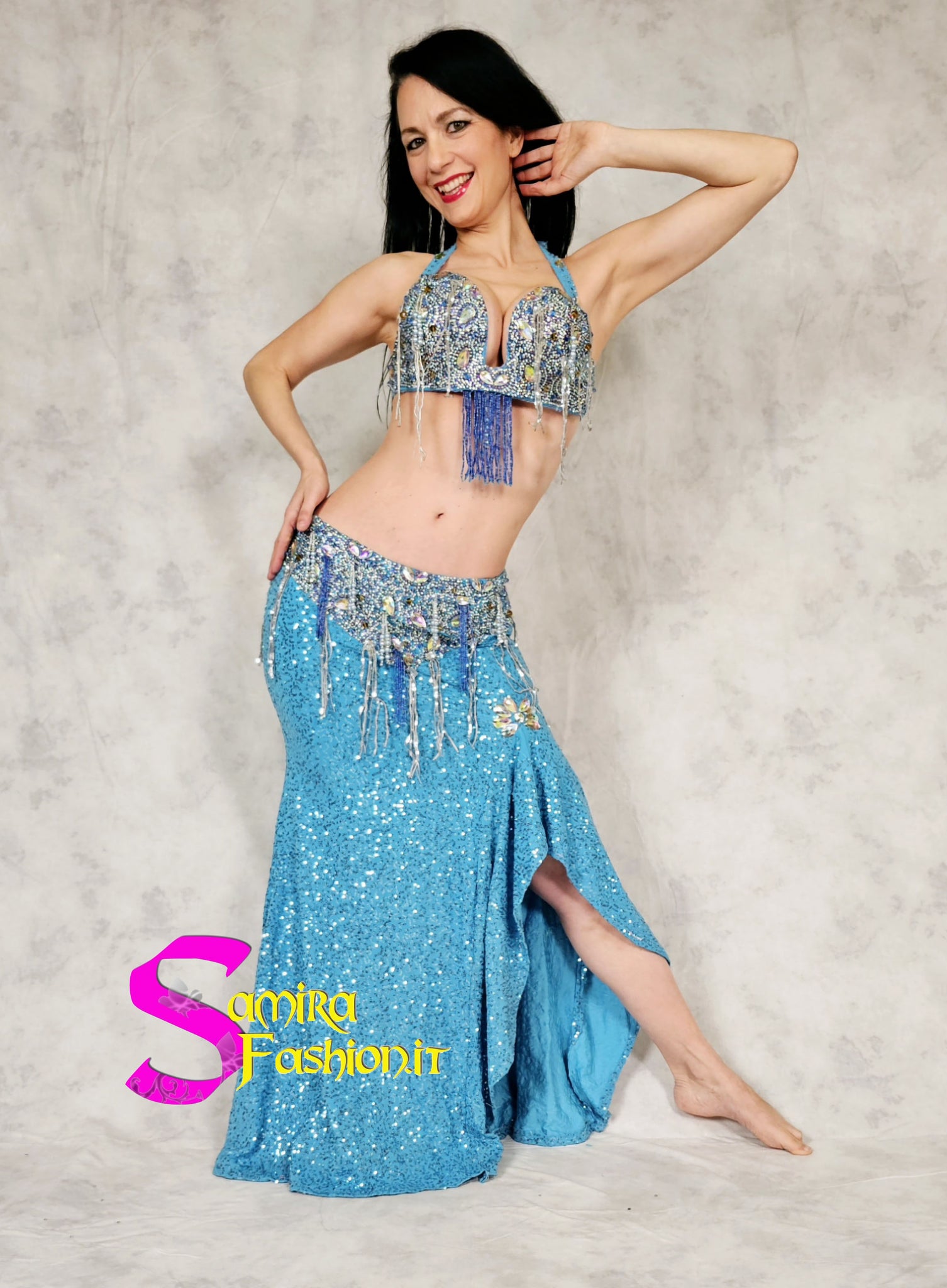 Extra   Lux Stretch 700 - Belly Dance Costume - Turquoise