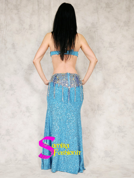 Extra   Lux Stretch 700 - Belly Dance Costume - Turquoise