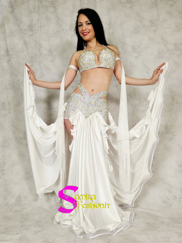 Extra Super Lux Sharki Princess 601 - Belly Dance Costume - White