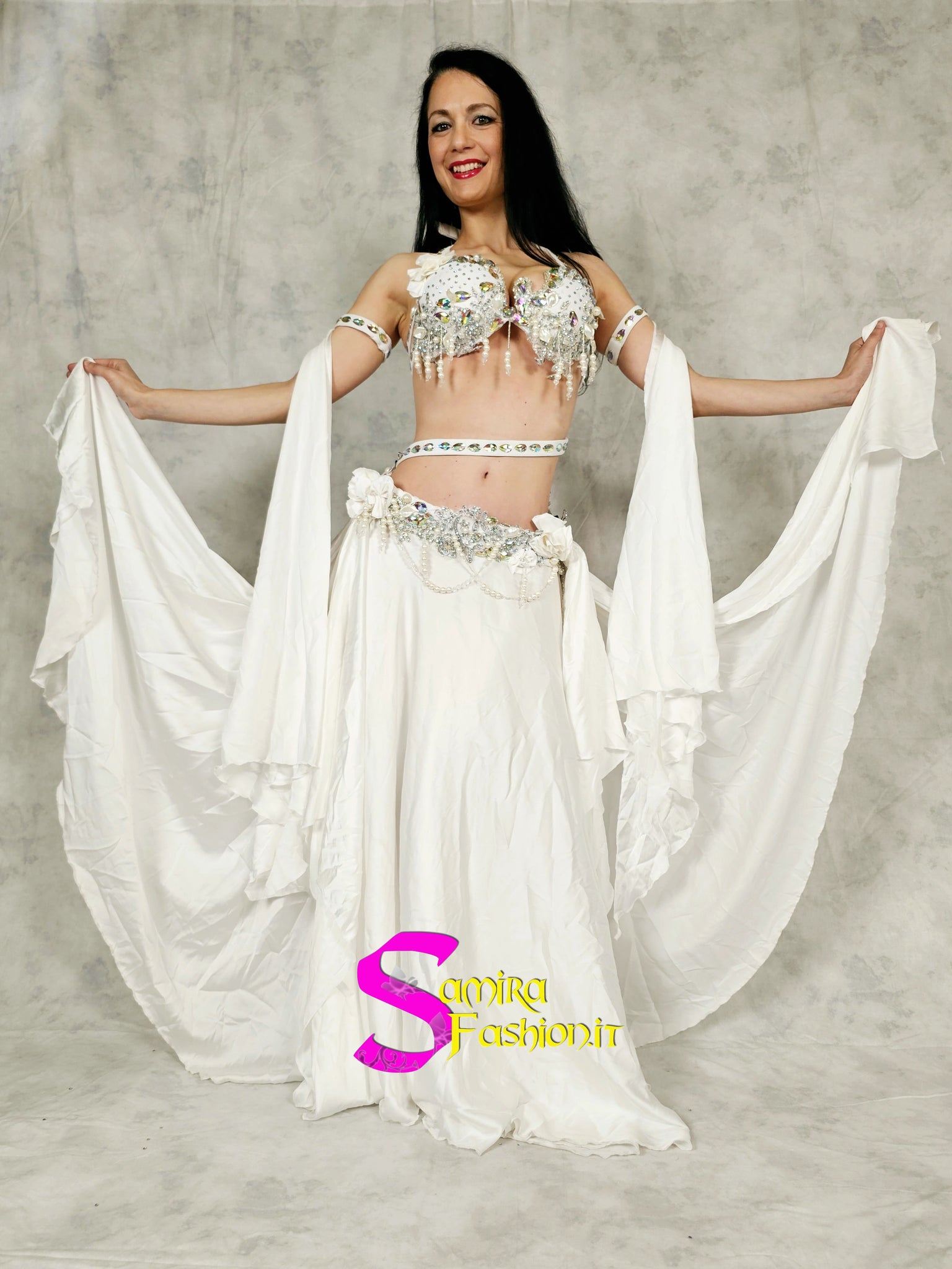 Extra Lux Sharki Princess 603 - Belly Dance Costume - White