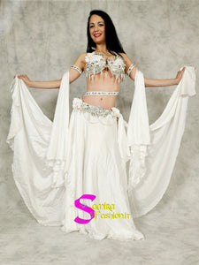 Extra Lux Sharki Princess 603 - Belly Dance Costume - White