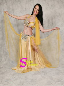 Extra Lux Sharki 801 - Belly Dance Costume - Yellow