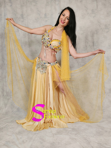 Extra Lux Sharki 801 - Belly Dance Costume - Yellow