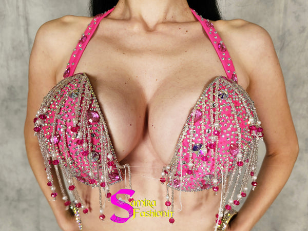 Extra Super Lux Stretch 520 - Belly Dance Costume - Pink