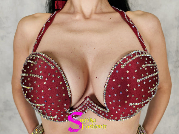 Extra Super Lux Stretch 510 - Belly Dance Costume - Wine