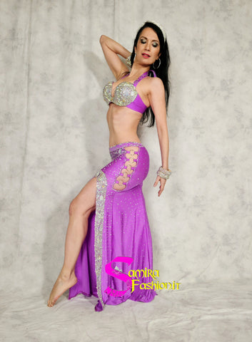 Extra Super Lux Stretch 512 - Belly Dance Costume - Ciclamino
