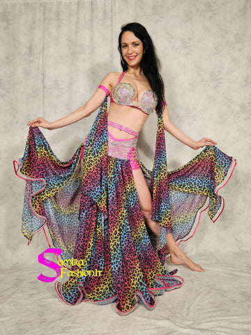 Extra Super Lux Sharki Princess 604 - Belly Dance Costume - Maculato