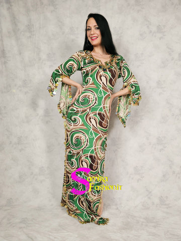 Gallabeya Nancy Baladi/Saidi - Fantasy Green (Bellydance - Danza del Ventre)