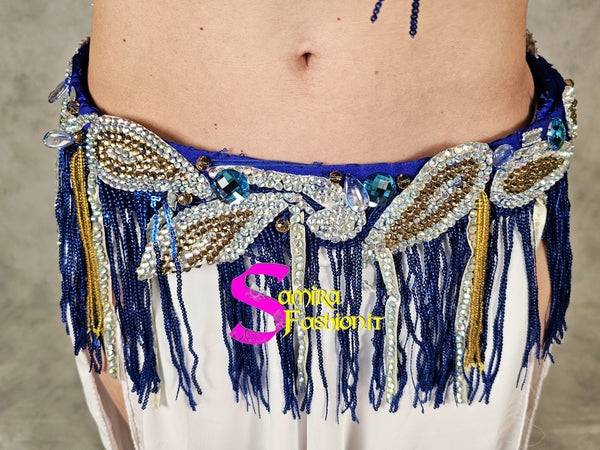 Extra Lux Sharki 809 - Belly Dance Costume -  Bluette/Silver