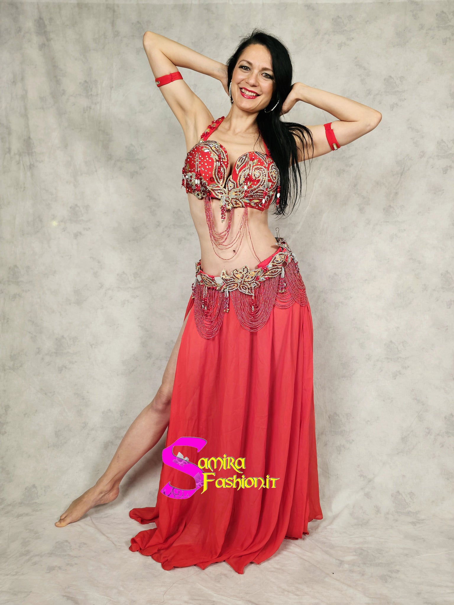 Extra Lux Sharki 817 - Belly Dance Costume -  Red