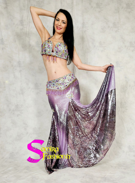 Extra   Lux Stretch 704 - Belly Dance Costume - Lilla