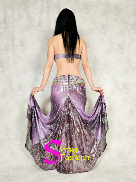 Extra   Lux Stretch 704 - Belly Dance Costume - Lilla