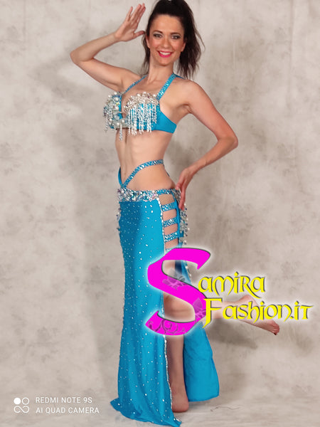 Extra Cairo01 - Bellydance Costume Stretch - Turquoise