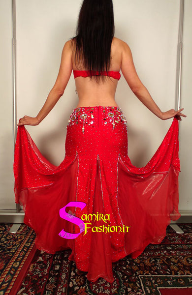 Extra Cairo04 - Bellydance Costume Stretch - Red