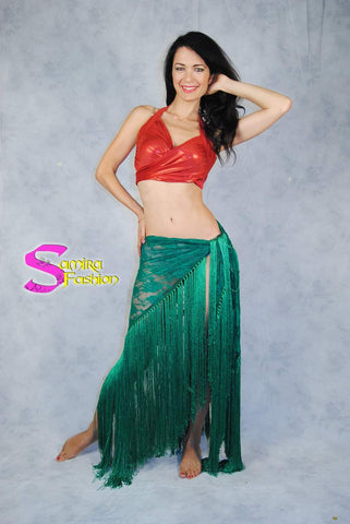 Gonna TMS Nera Con Volant A Cerchio Intero Danza Del Ventre - Foto 8