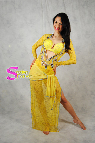 Gallabeya Baladi/Saidi/Shaabi Yellow Lux