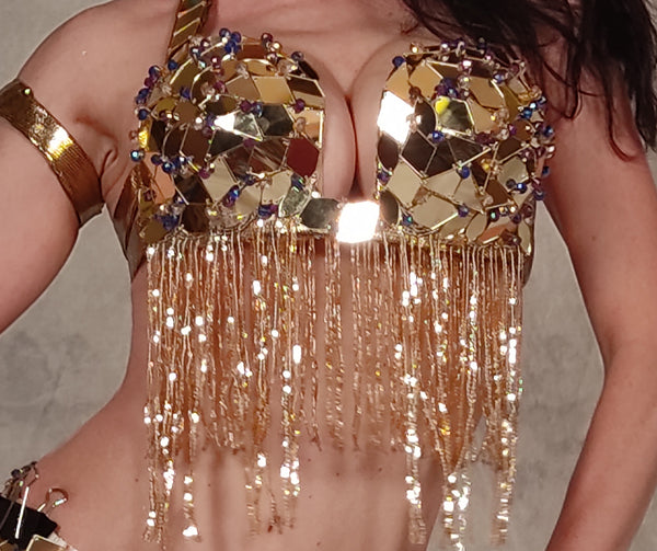 Oriental Mirror 02 - Bellydance Costume Mirror Super effect - Gold