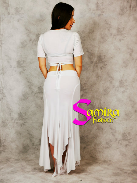 Set Egyptian Pop, Top+Gonna - Bianco