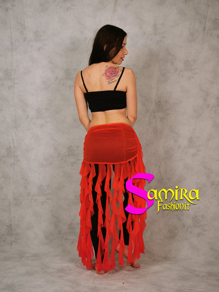 Cintura Medusa Fusion Belly Dance Rossa