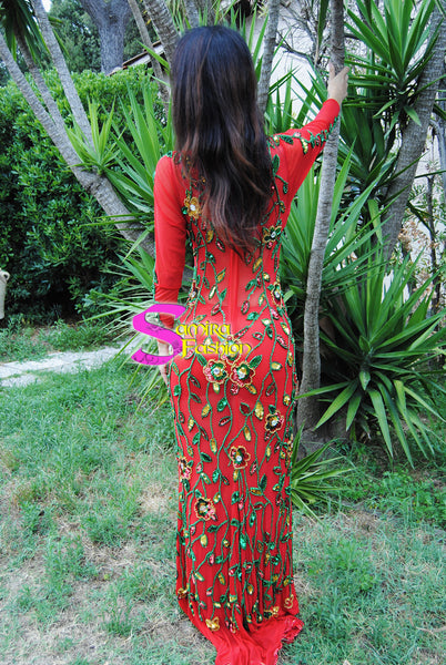 Stretch Extra Lux 151, Bellydance Dress - Rosso